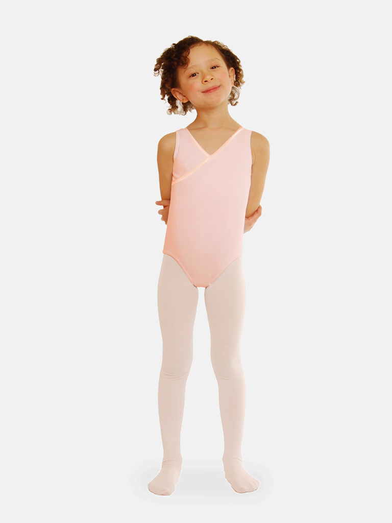 Girls footed tights top